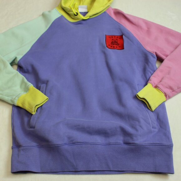 Teddy Fresh Color Block Pullover Hoodie Mens Small - Picture 5 of 7